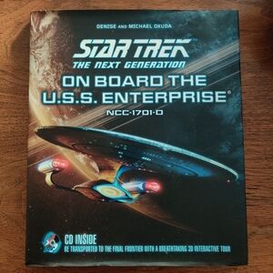 STAR TREK The Next Generation: On Board the U.S.S. Enterprise Book & CD